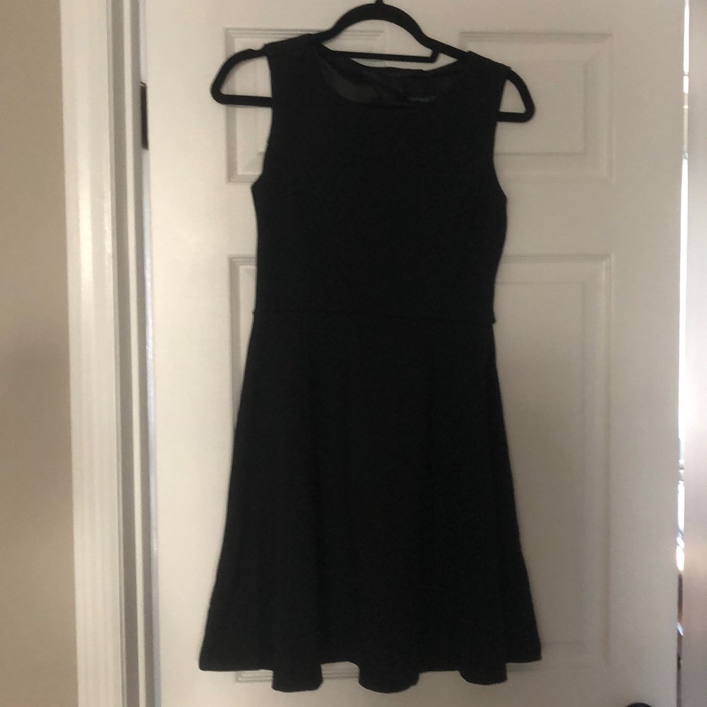 Black dress with open back